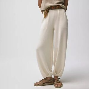 Free People Beach Freya Knit Cream Pant